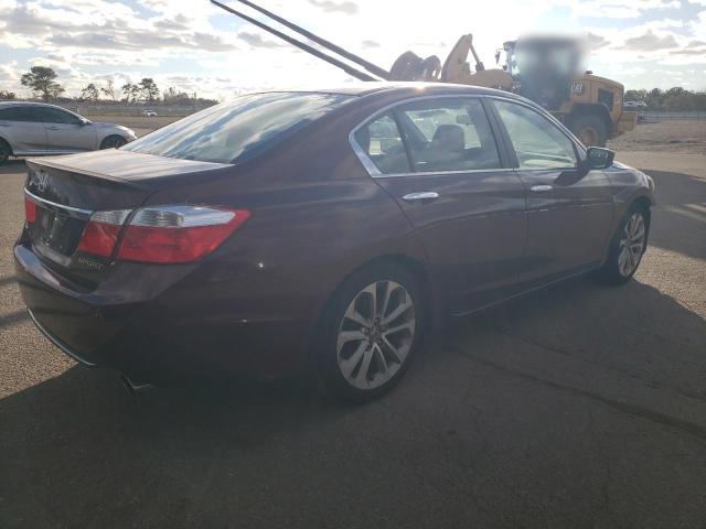 1HGCR2F57DA049683 - 2013 HONDA ACCORD SPORT Bordeaux photo 3