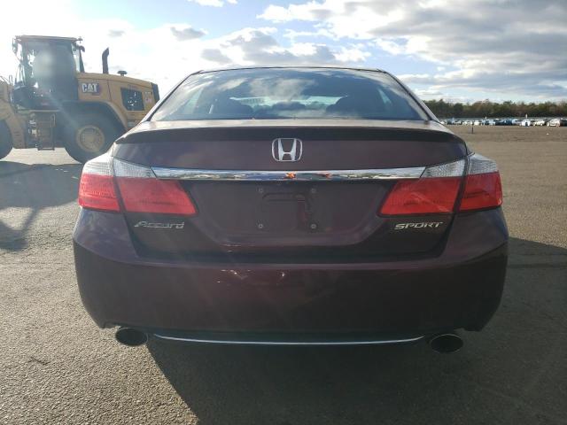 1HGCR2F57DA049683 - 2013 HONDA ACCORD SPORT Bordeaux photo 6