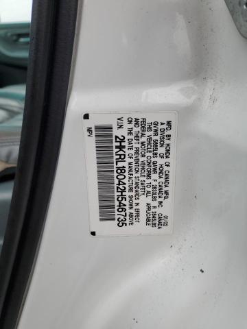 2HKRL18042H546735 - 2002 HONDA ODYSSEY EXL WHITE photo 14