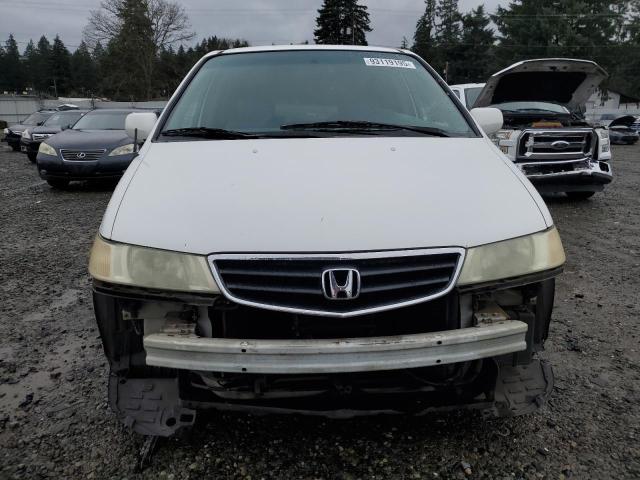 2HKRL18042H546735 - 2002 HONDA ODYSSEY EXL WHITE photo 5