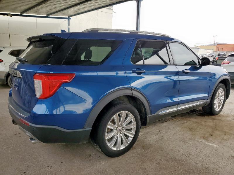 1FMSK7FH5LGD03517 - 2020 FORD EXPLORER LIMITED Կապույտ լուսանկար 3