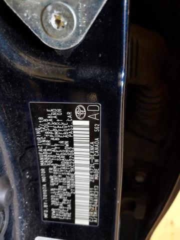 2T1BURHE1KC227062 - 2019 TOYOTA COROLLA L BLUE photo 13