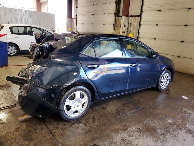 2T1BURHE1KC227062 - 2019 TOYOTA COROLLA L BLUE photo 3