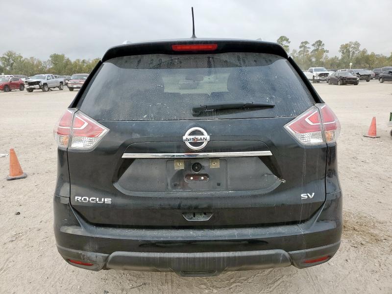 KNMAT2MT7GP594857 - 2016 NISSAN ROGUE S BLACK photo 6