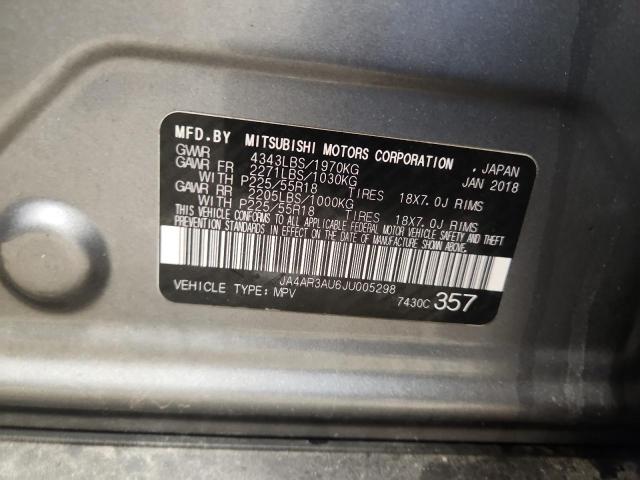 JA4AR3AU6JU005298 - 2018 MITSUBISHI OUTLANDER ES GRAY photo 13