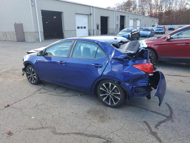2T1BURHE4JC023337 - 2018 TOYOTA COROLLA L BLUE photo 2