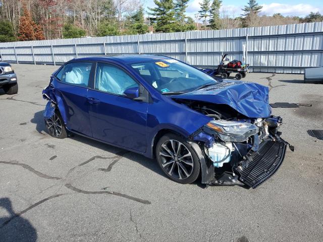 2T1BURHE4JC023337 - 2018 TOYOTA COROLLA L BLUE photo 4