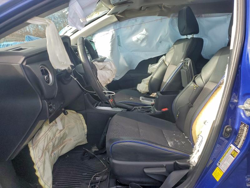 2T1BURHE4JC023337 - 2018 TOYOTA COROLLA L BLUE photo 7