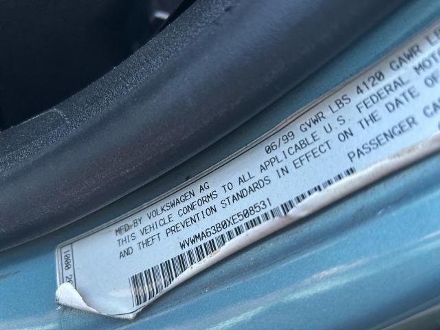 WVWMA63B0XE508531 - 1999 VOLKSWAGEN PASSAT GLS BLUE photo 10