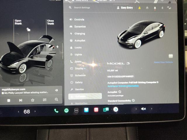 5YJ3E1EA2PF448127 - 2023 TESLA MODEL 3 Qara foto 9
