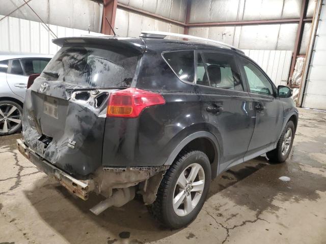 2T3RFREV3DW031078 - 2013 TOYOTA RAV4 XLE BLACK photo 3