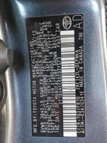 2T1BU4EE6DC927573 - 2013 TOYOTA COROLLA BASE ნაცრისფერი ფოტო 13