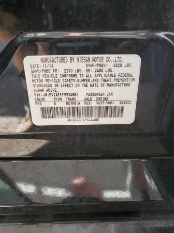 JN1BV7AP1FM334881 - 2015 INFINITI Q50 BASE BLACK photo 12