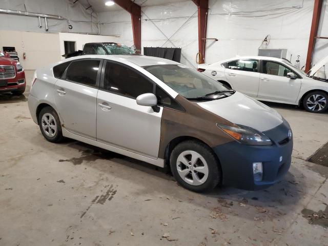 JTDKN3DU0B5287452 - 2011 TOYOTA PRIUS Argent photo 4