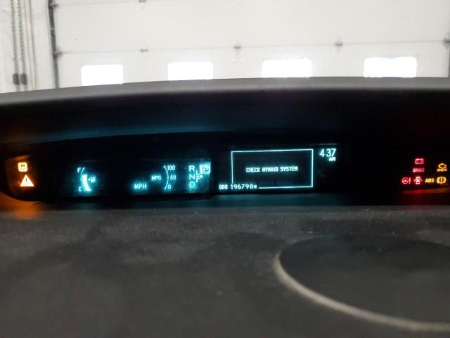 JTDKN3DU0B5287452 - 2011 TOYOTA PRIUS Argent photo 9