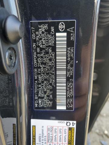 JTNKARJEXHJ542440 - 2017 TOYOTA COROLLA IM შავი ფოტო 12