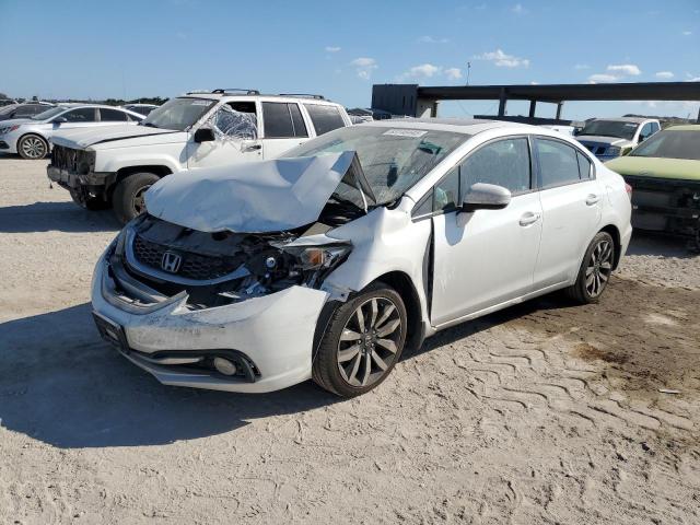 19XFB2F93FE282897 - 2015 HONDA CIVIC EXL WHITE photo 2