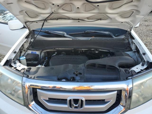 5FNYF3H57BB058422 - 2011 HONDA PILOT EXL WHITE photo 12
