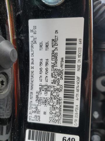 3TMCZ5AN9NM475757 - 2022 TOYOTA TACOMA DOUBLE CAB 黑色 照片 13