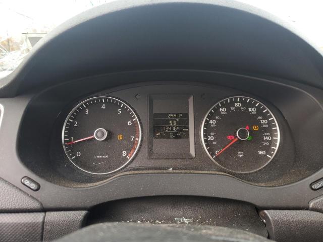 3VWDP7AJ5CM383574 - 2012 VOLKSWAGEN JETTA SE SILVER photo 9