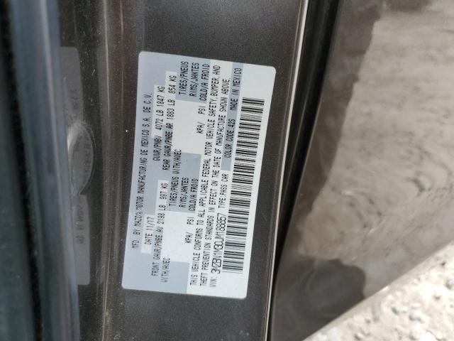 3MZBN1M30JM188857 - 2018 MAZDA 3 GRAND TOURING GRAY photo 12