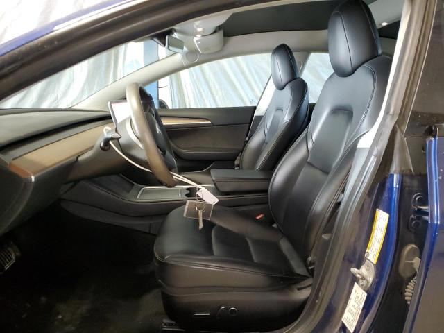 5YJ3E1EA0NF368662 - 2022 TESLA MODEL 3 BLUE photo 7