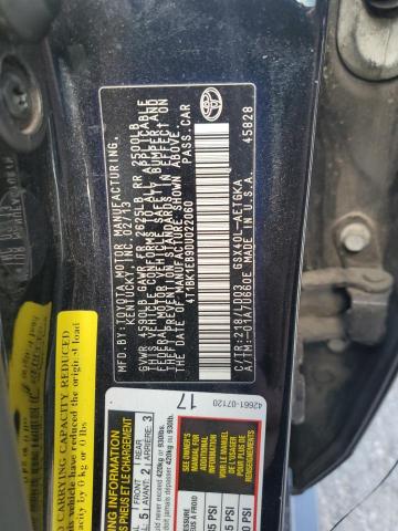 4T1BK1EB9DU022060 - 2013 TOYOTA AVALON BASE Черный фото 12