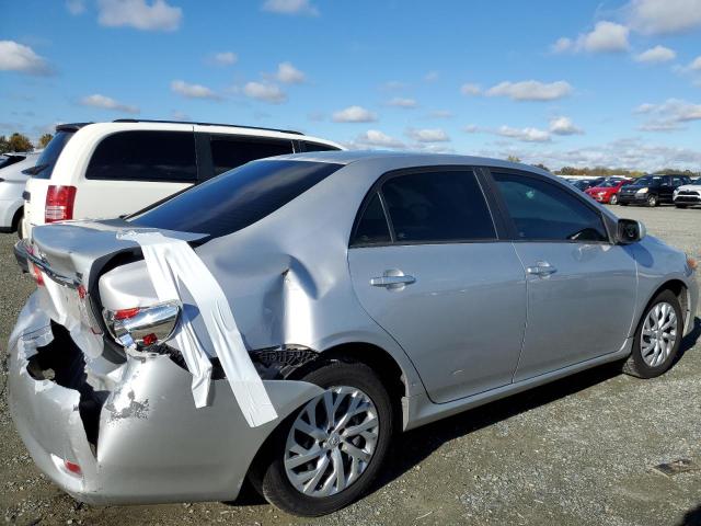 2T1BU4EE0CC787647 - 2012 TOYOTA COROLLA BASE SILVER photo 3
