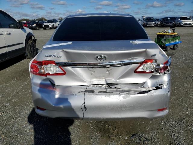 2T1BU4EE0CC787647 - 2012 TOYOTA COROLLA BASE SILVER photo 6