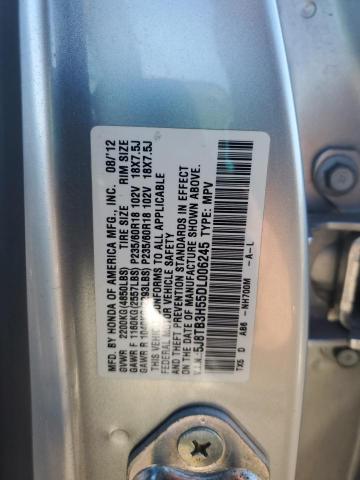 5J8TB3H55DL006245 - 2013 ACURA RDX TECHNOLOGY ვერცხლისფერი ფოტო 13