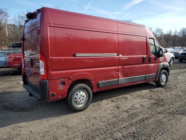 3C6LRVDG7ME566474 - 2021 RAM PROMASTER 2500 HIGH Czerwony zdjęcie 3