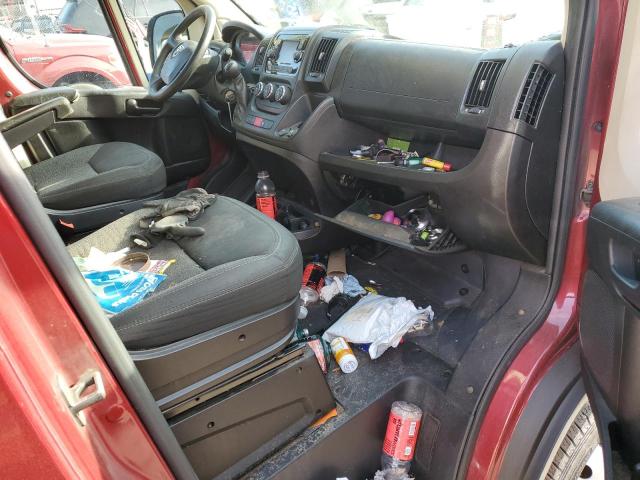 3C6LRVDG7ME566474 - 2021 RAM PROMASTER 2500 HIGH Czerwony zdjęcie 8