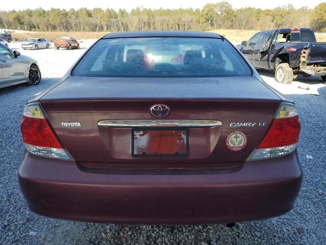 4T1BE32K36U146335 - 2006 TOYOTA CAMRY LE BURGUNDY photo 6