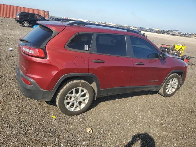 1C4PJLAB7GW324650 - 2016 JEEP CHEROKEE SPORT BURGUNDY photo 3