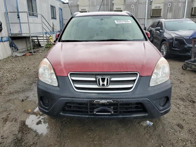 JHLRD78865C026349 - 2005 HONDA CR-V EX BURGUNDY photo 5