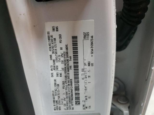 1FT7W2B65NEC68885 - 2022 FORD F250 SUPER DUTY WHITE photo 12