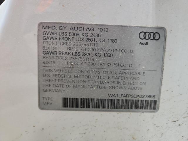 WA1LFAFP9DA027858 - 2013 AUDI Q5 PREMIUM PLUS WHITE photo 14