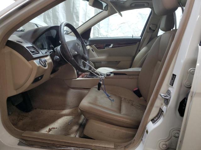 WDDGF81XX9R050152 - 2009 MERCEDES-BENZ C 300 4MATIC WHITE photo 7