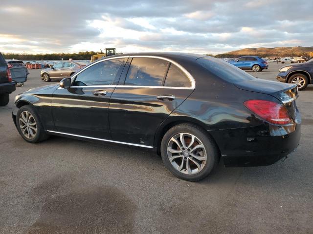 55SWF4KB8FU080543 - 2015 MERCEDES-BENZ C 300 4MATIC BLACK photo 2