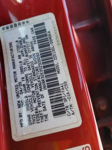 1NXBR32E35Z509293 - 2005 TOYOTA COROLLA CE 红色 照片 12