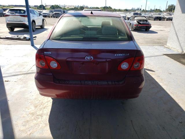 1NXBR32E35Z509293 - 2005 TOYOTA COROLLA CE 红色 照片 6