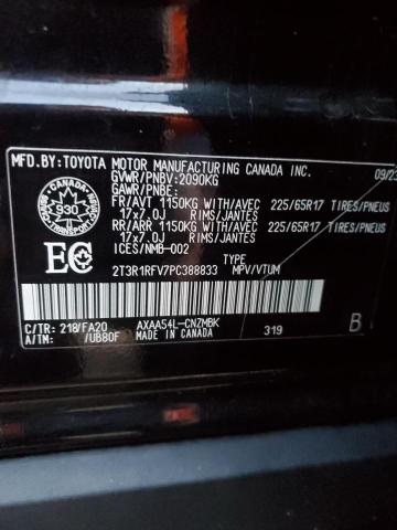 2T3R1RFV7PC388833 - 2023 TOYOTA RAV4 XLE BLACK photo 14