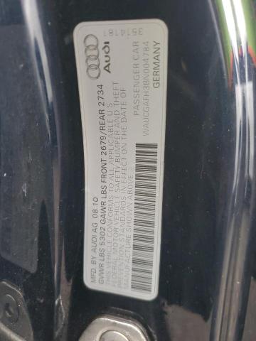 WAUCGAFH3BN004784 - 2011 AUDI S5 PREMIUM PLUS Niebieski zdjęcie 12