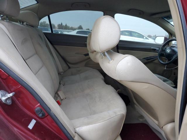 1HGFA16588L072043 - 2008 HONDA CIVIC LX Բորդո լուսանկար 10