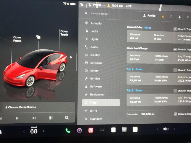 5YJ3E1EA0PF450328 - 2023 TESLA MODEL 3 Կարմիր լուսանկար 9