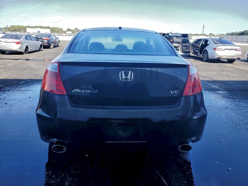 1HGCS22809A000787 - 2009 HONDA ACCORD EXL BLACK photo 6