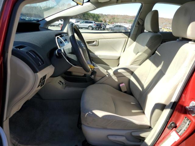 JTDKN3DU7B0279202 - 2011 TOYOTA PRIUS RED photo 7