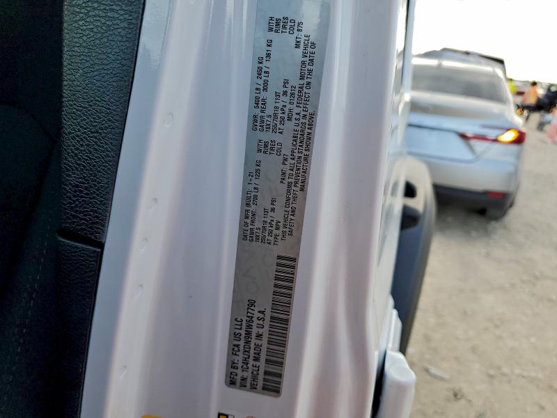 1C4HJXDN9MW647790 - 2021 JEEP WRANGLER U SPORT Ağ foto 13