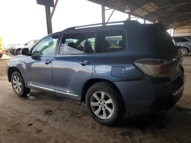 5TDZK3EH1DS131796 - 2013 TOYOTA HIGHLANDER BASE Կապույտ լուսանկար 2