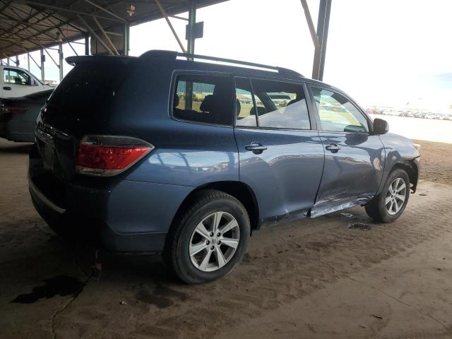 5TDZK3EH1DS131796 - 2013 TOYOTA HIGHLANDER BASE Կապույտ լուսանկար 3